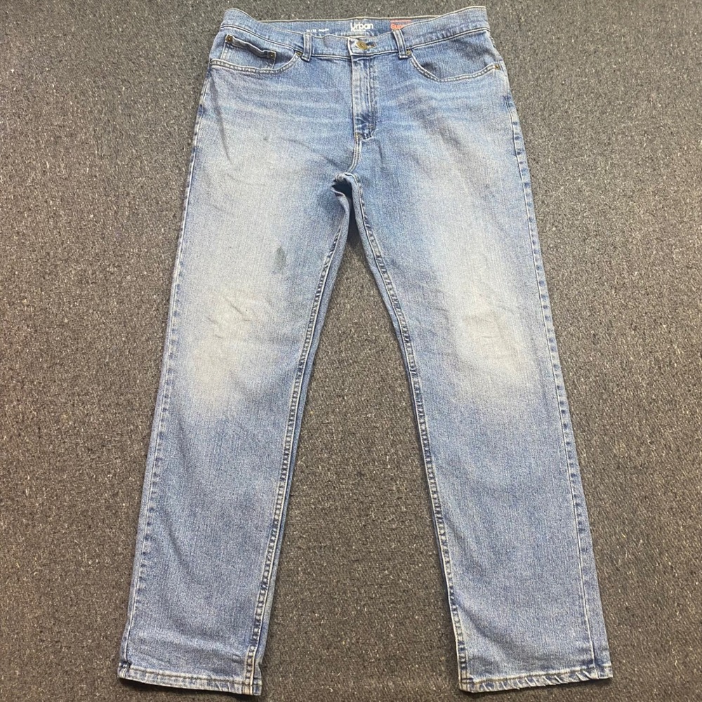 Urban Pipeline SuperFlex Jeans Sz 36 Mens Blue Skater Straight Leg Light Wash